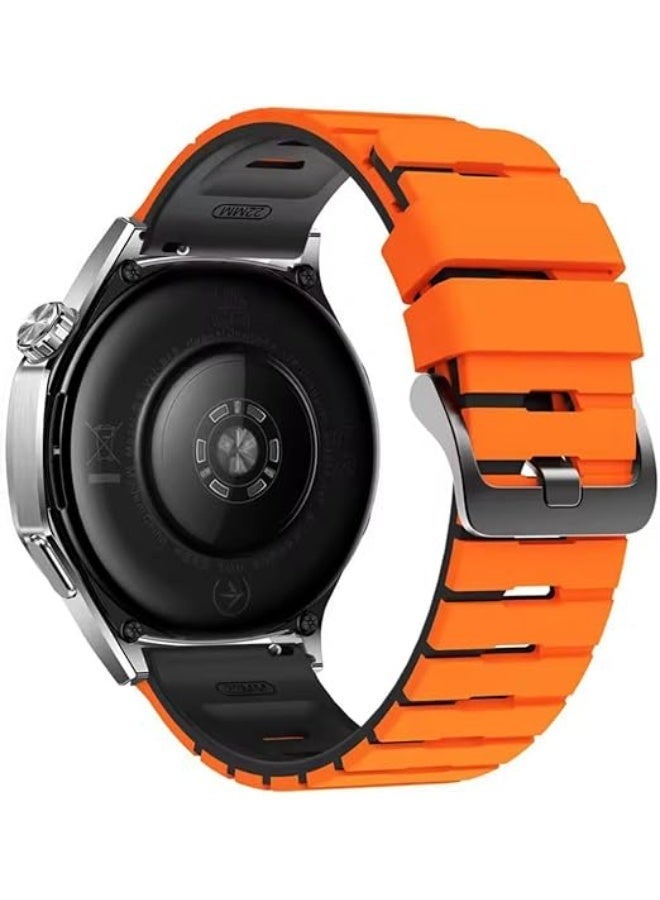 Fekra Luxury 22mm Silicone Strap For Huawei Watch GT6  | GT6 Pro | GT5  | GT4 | GT2 GT3  | Watch 4/4 Pro | Watch 3/3 Pro | GT3 | GT3 Pro | GT Runner - Image 2